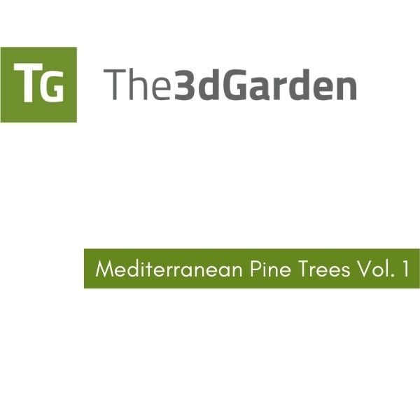 The 3DGarden - Mediterranean Pine Trees Collection Vol. 1