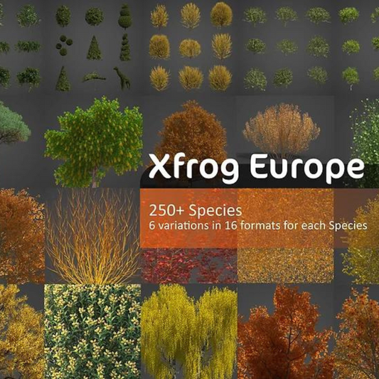 xfrog Europe - 3D plants, trees and fauna for 3ds max, maya, v-ray